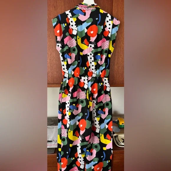 Nooworks Multicolor Abstract Magic Party Jumpsuit. Art by Ashley Mary. Medium. - Picture 2 of 16